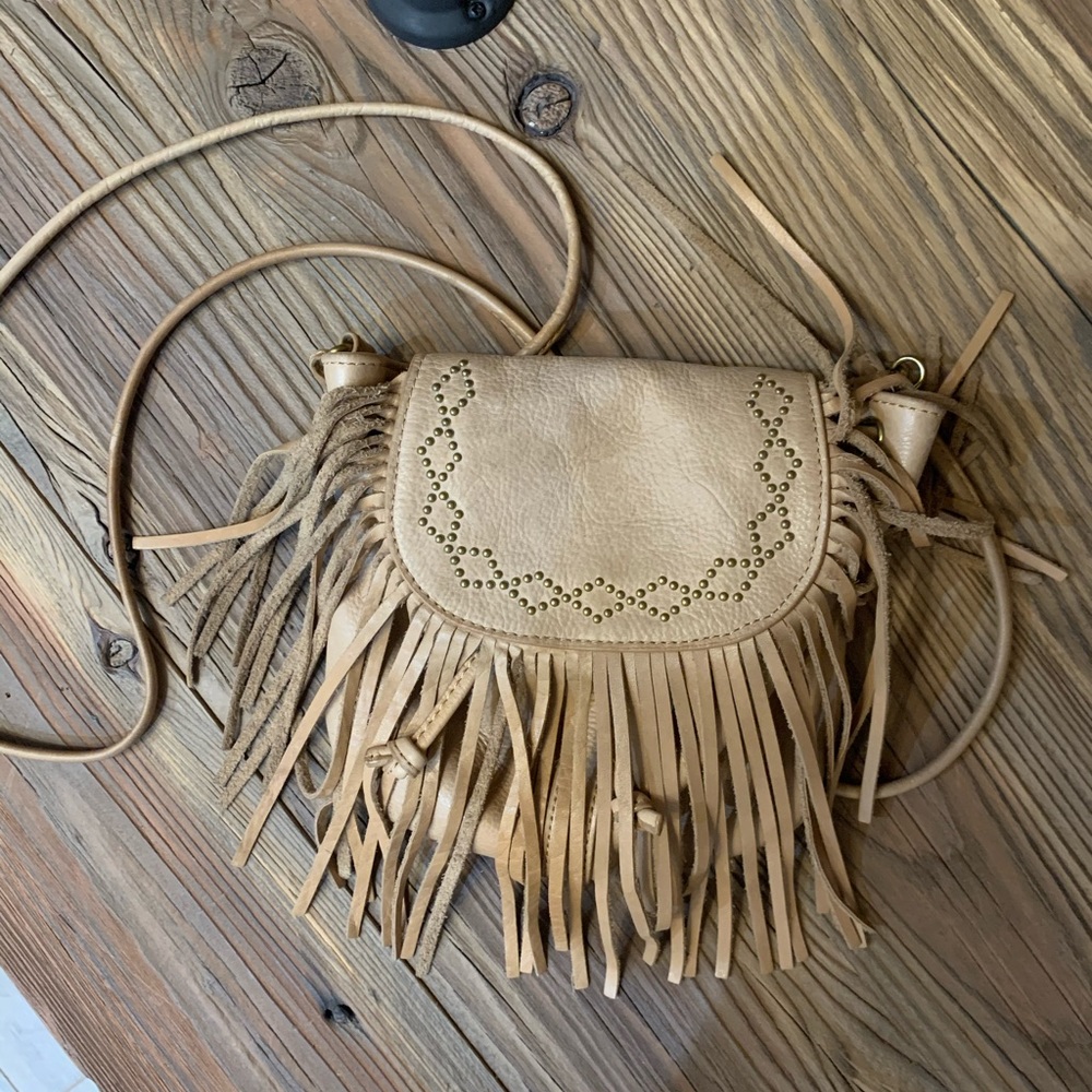 Lucky Brand Boho Fringe Crossbody Bag